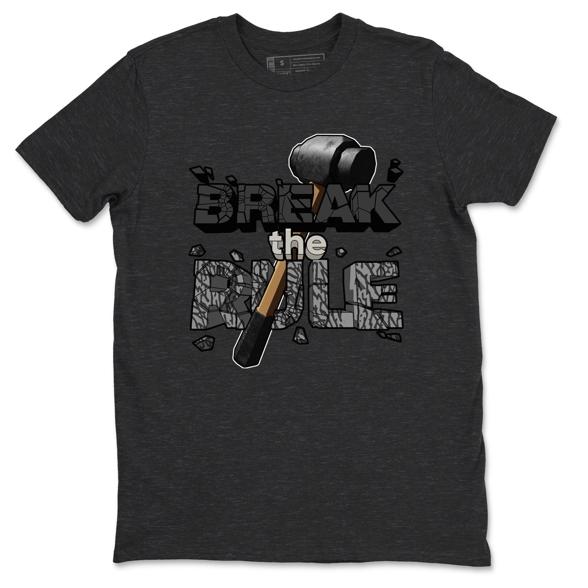Air Jordan 3 Off Noir shirt to match jordans Break The Rule sneaker tees AJ3 Off Noir SNRT Sneaker Release Tees Unisex Charcoal Heather 2 T-Shirt
