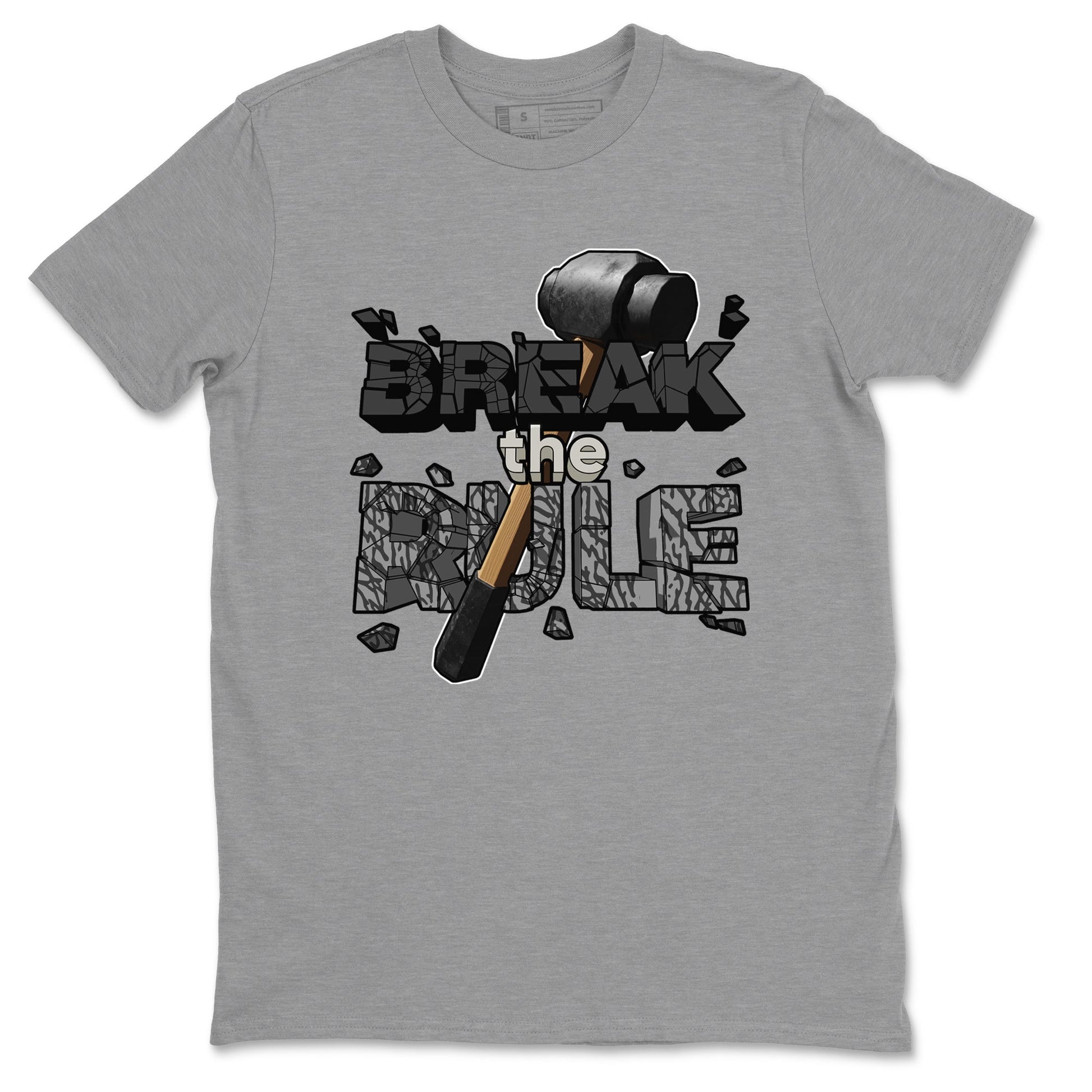 Air Jordan 3 Off Noir shirt to match jordans Break The Rule sneaker tees AJ3 Off Noir SNRT Sneaker Release Tees Unisex Heather Grey 2 T-Shirt