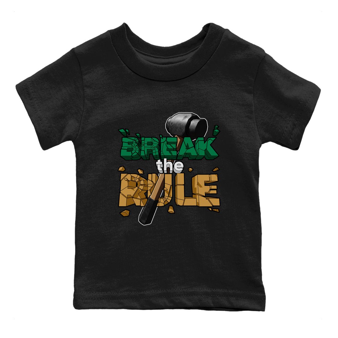 Samba Collegiate Green Gum shirt to match jordans Break The Rule sneaker tees Adidas Green Gum SNRT Sneaker Release Tees Baby Toddler Black 2 T-Shirt