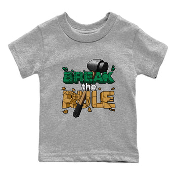 Samba Collegiate Green Gum shirt to match jordans Break The Rule sneaker tees Adidas Green Gum SNRT Sneaker Release Tees Baby Toddler Heather Grey 2 T-Shirt