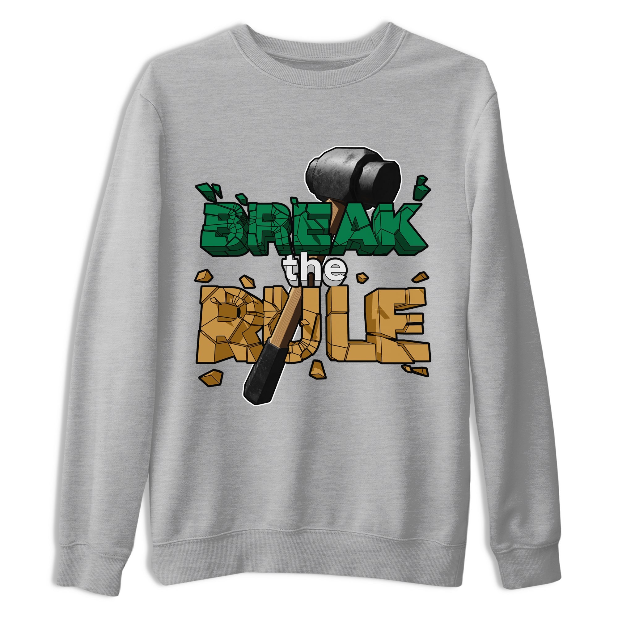 Samba Collegiate Green Gum shirt to match jordans Break The Rule sneaker tees Adidas Green Gum SNRT Sneaker Release Tees Unisex Heather Grey 2 T-Shirt
