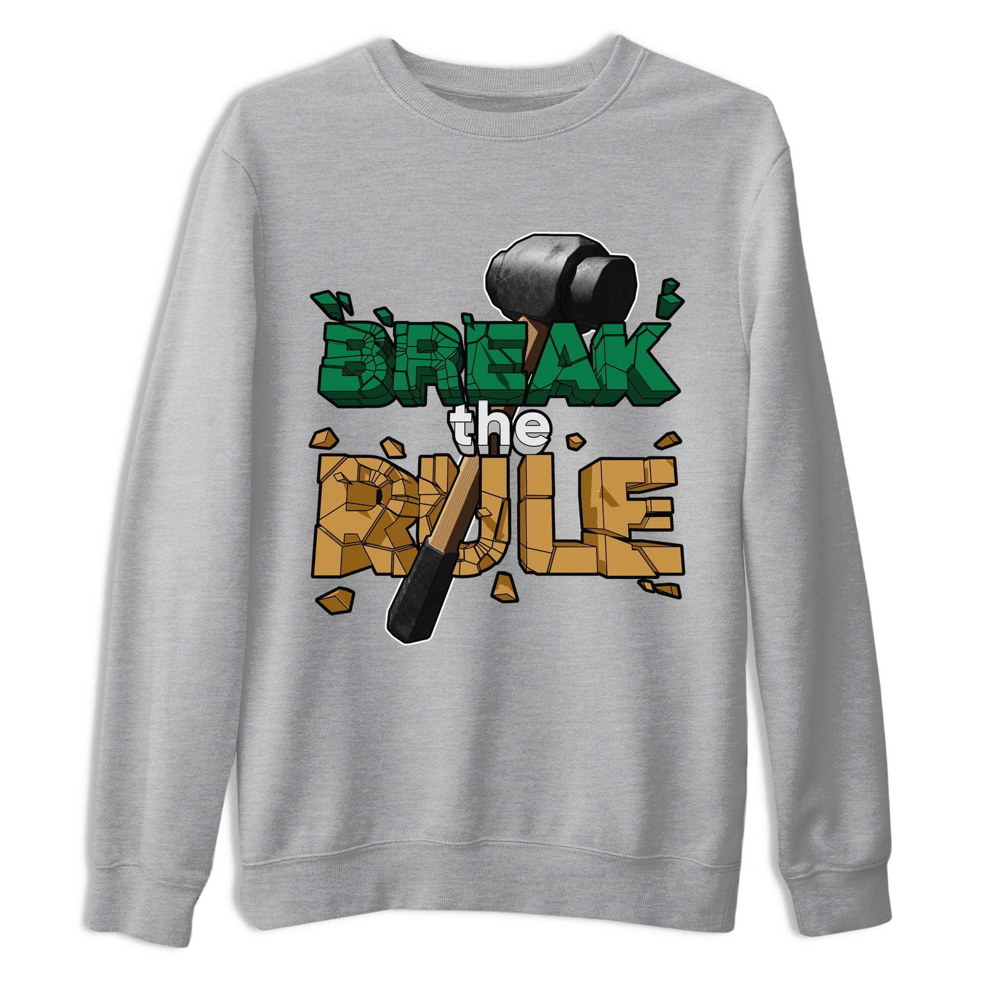 Samba Collegiate Green Gum shirt to match jordans Break The Rule sneaker tees Adidas Green Gum SNRT Sneaker Release Tees Unisex Heather Grey 2 T-Shirt