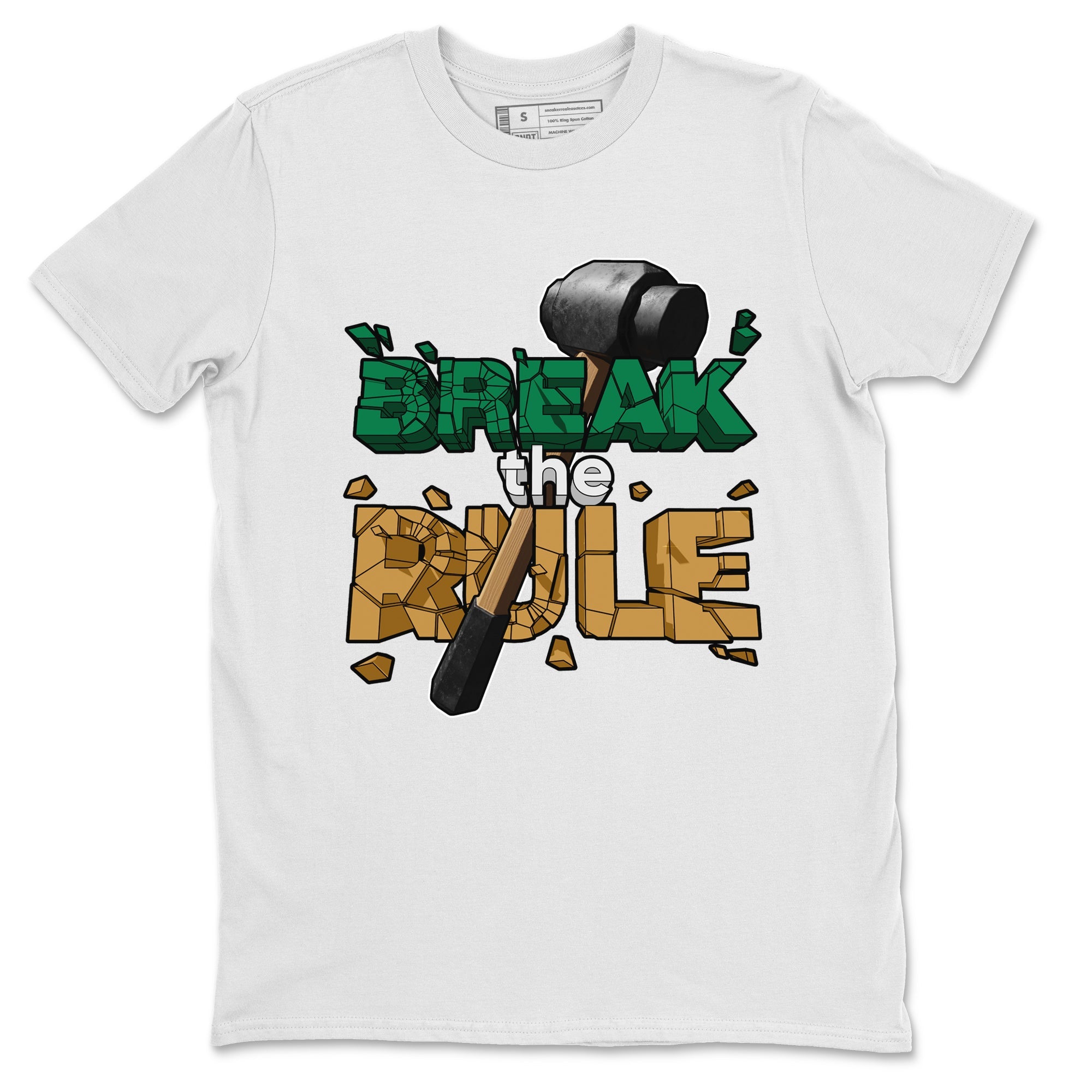 Samba Collegiate Green Gum shirt to match jordans Break The Rule sneaker tees Adidas Green Gum SNRT Sneaker Release Tees Unisex White 2 T-Shirt