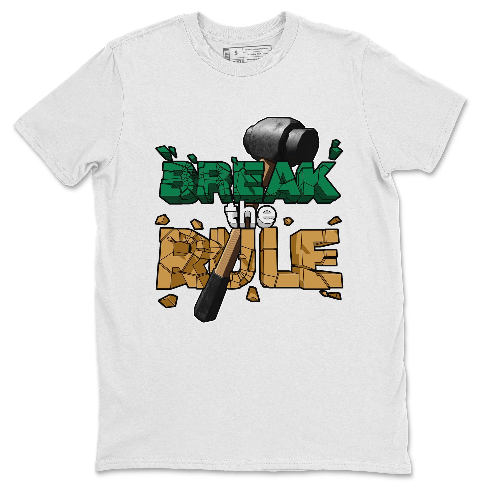 Samba Collegiate Green Gum shirt to match jordans Break The Rule sneaker tees Adidas Green Gum SNRT Sneaker Release Tees Unisex White 2 T-Shirt