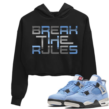 Jordan 4 University Blue Sneaker Match Tees Break The Rules Sneaker Tees Jordan 4 University Blue Sneaker Release Tees Women's Shirts
