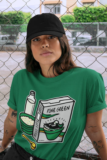 Jordan 3 Pine Green Sneaker Match Tees Breakfast Cereal Sneaker Tees Jordan 3 Pine Green Sneaker Release Tees Unisex Shirts