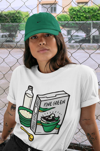 Jordan 3 Pine Green Sneaker Match Tees Breakfast Cereal Sneaker Tees Jordan 3 Pine Green Sneaker Release Tees Unisex Shirts