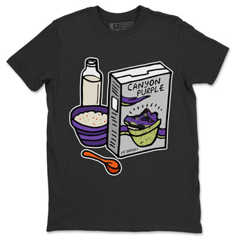 Jordan 4 Canyon Purple Sneaker Match Tees Breakfast Cereal Sneaker Tees Jordan 4 Canyon Purple Sneaker Release Tees Unisex Shirts