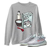 Yeezy 350 Blue Tint Sneaker Match Tees Breakfast Cereal Sneaker Tees Yeezy 350 Blue Tint Sneaker Release Tees Unisex Shirts