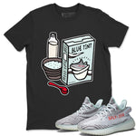 Yeezy 350 Blue Tint Sneaker Match Tees Breakfast Cereal Sneaker Tees Yeezy 350 Blue Tint Sneaker Release Tees Unisex Shirts