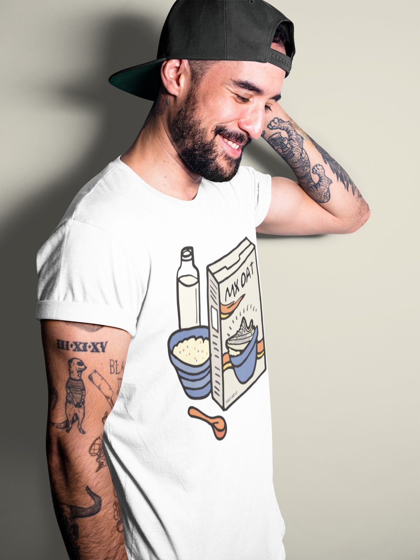 Yeezy 350 MX Oat Sneaker Match Tees Breakfast Cereal Sneaker Tees Yeezy 350 MX Oat Sneaker Release Tees Unisex Shirts