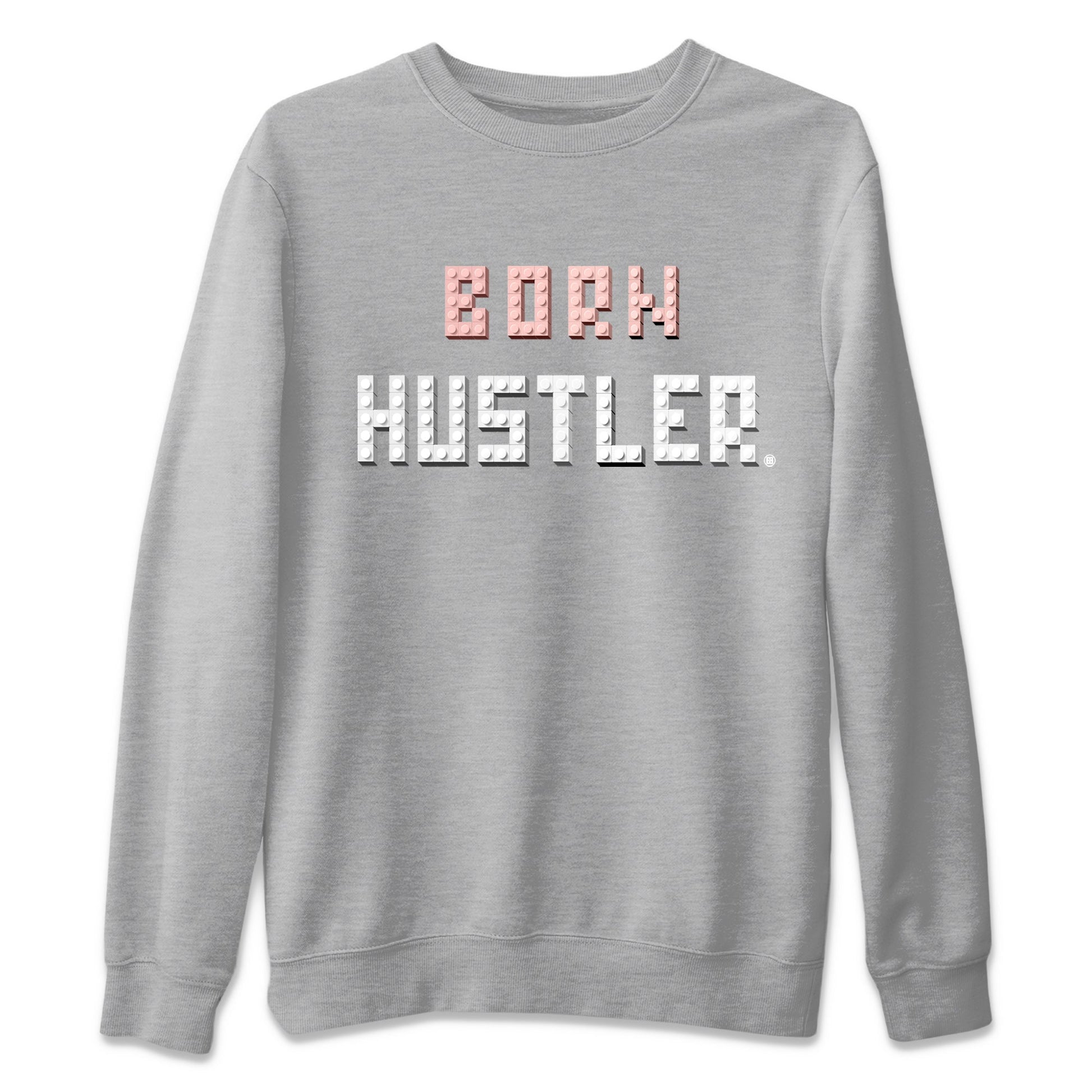 Air Jordan 1 Washed Pink Sneaker Match Tees Brick Born Hustler t shirt Air Jordan 1 WMNS Washed Pink Sneaker Shirt Unisex Shirts Heather Grey 2