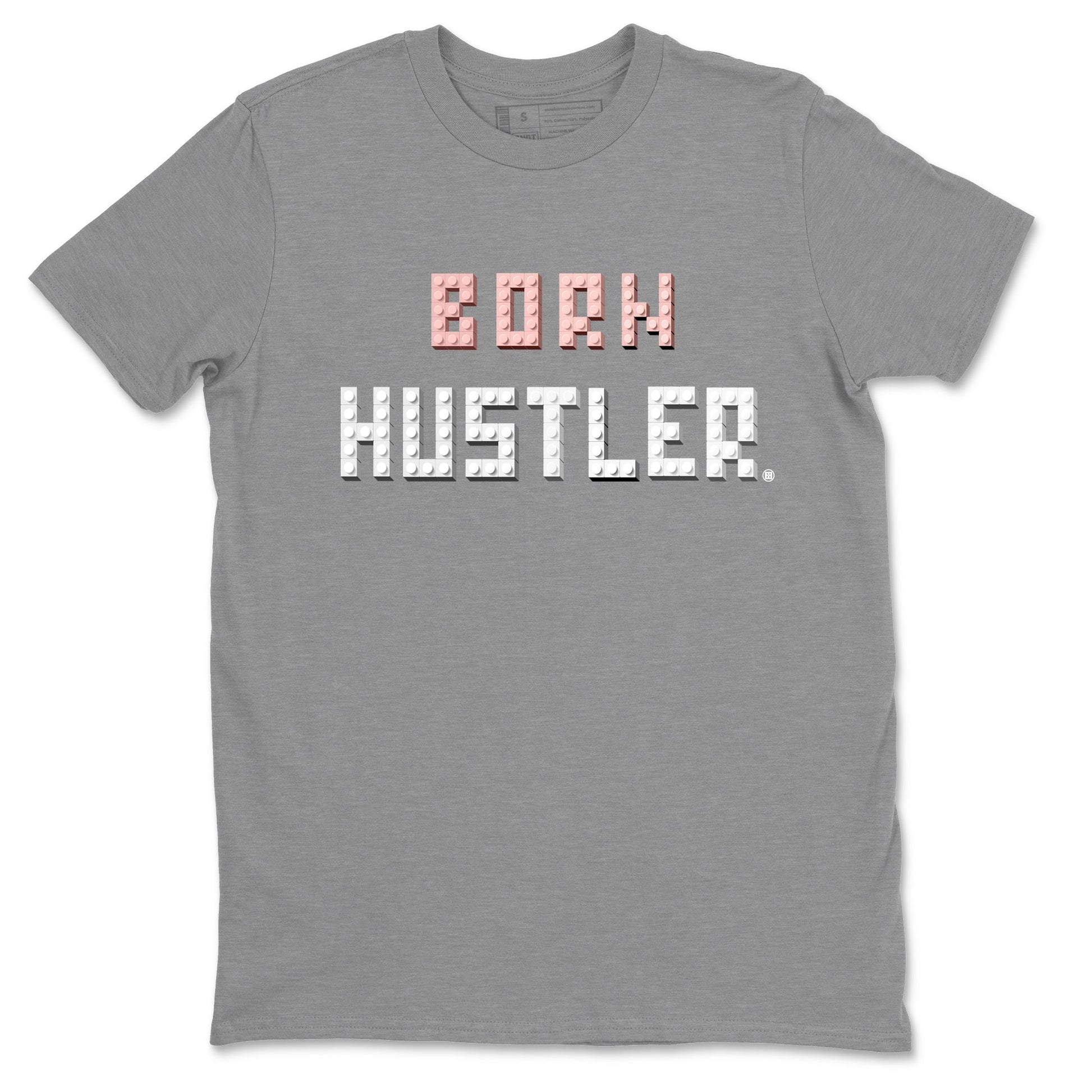 Air Jordan 1 Washed Pink Sneaker Match Tees Brick Born Hustler t shirt Air Jordan 1 WMNS Washed Pink Sneaker Shirt Unisex Shirts Heather Grey 2