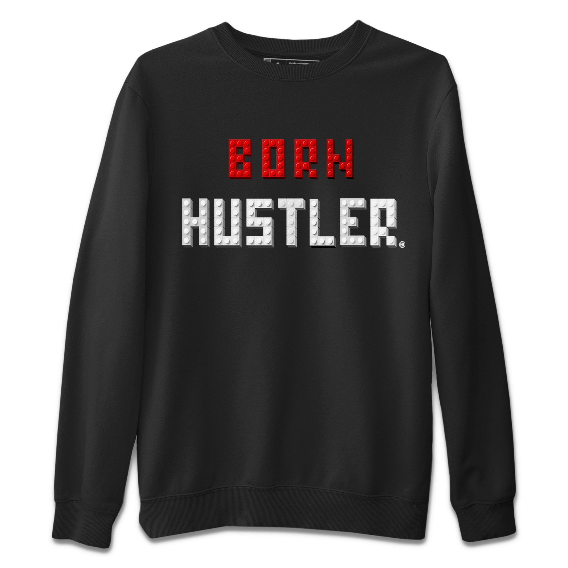 Air Jordan 13 Black Flint Sneaker Match Tees Brick Born Hustler t shirt Air Jordan 13 Retro Black Flint Sneaker Tees Unisex Shirts Black 2