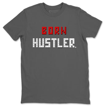 Air Jordan 13 Black Flint Sneaker Match Tees Brick Born Hustler t shirt Air Jordan 13 Retro Black Flint Sneaker Tees Unisex Shirts Cool Grey 2