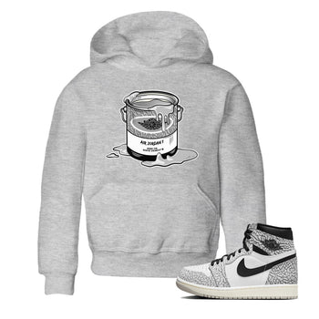 Jordan 1 White Cement Sneaker Match Tees Bucket Sneaker Tees Jordan 1 White Cement Sneaker Release Tees Kids Shirts