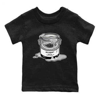 Jordan 1 White Cement Sneaker Match Tees Bucket Sneaker Tees Jordan 1 White Cement Sneaker Release Tees Kids Shirts
