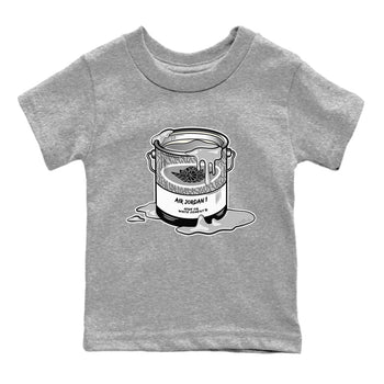 Jordan 1 White Cement Sneaker Match Tees Bucket Sneaker Tees Jordan 1 White Cement Sneaker Release Tees Kids Shirts