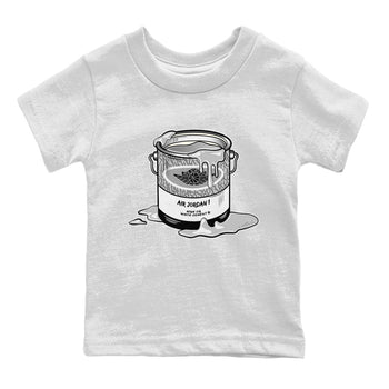 Jordan 1 White Cement Sneaker Match Tees Bucket Sneaker Tees Jordan 1 White Cement Sneaker Release Tees Kids Shirts