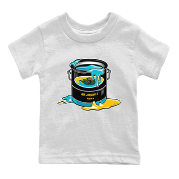 Jordan 5 Aqua Sneaker Match Tees Bucket Sneaker Tees Jordan 5 Aqua Sneaker Release Tees Kids Shirts