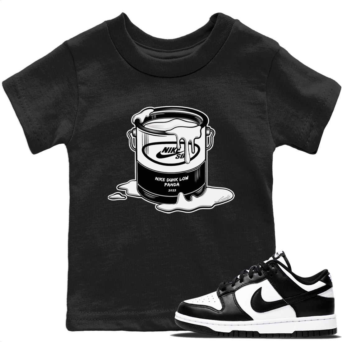 Dunk Panda Sneaker Match Tees Bucket Sneaker Tees Dunk Panda Sneaker Release Tees Kids Shirts