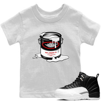 Jordan 12 Playoffs Sneaker Match Tees Bucket Sneaker Tees Jordan 12 Playoffs Sneaker Release Tees Kids Shirts