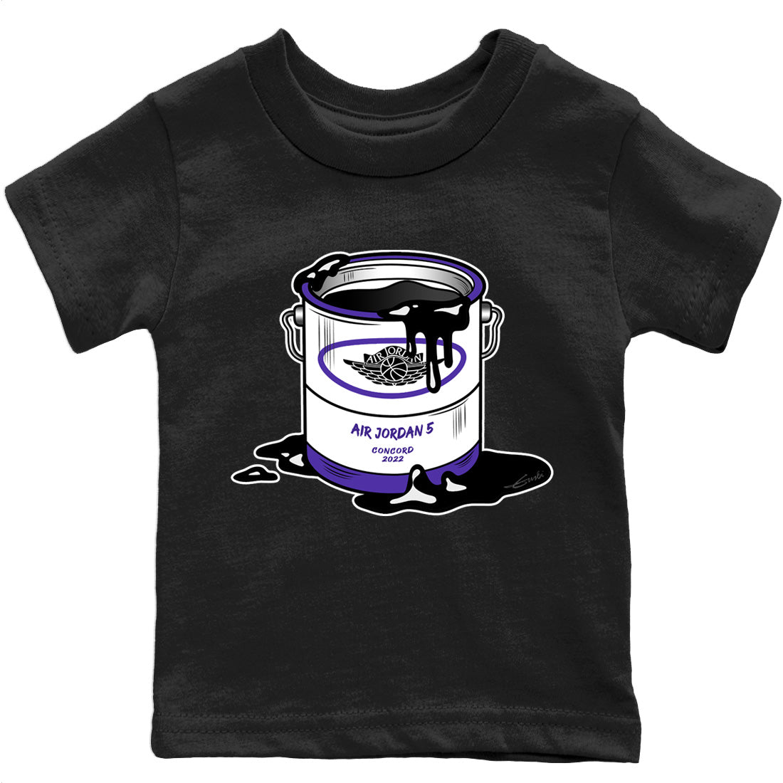 Jordan 5 Concord Sneaker Match Tees Bucket Sneaker Tees Jordan 5 Concord Sneaker Release Tees Kids Shirts