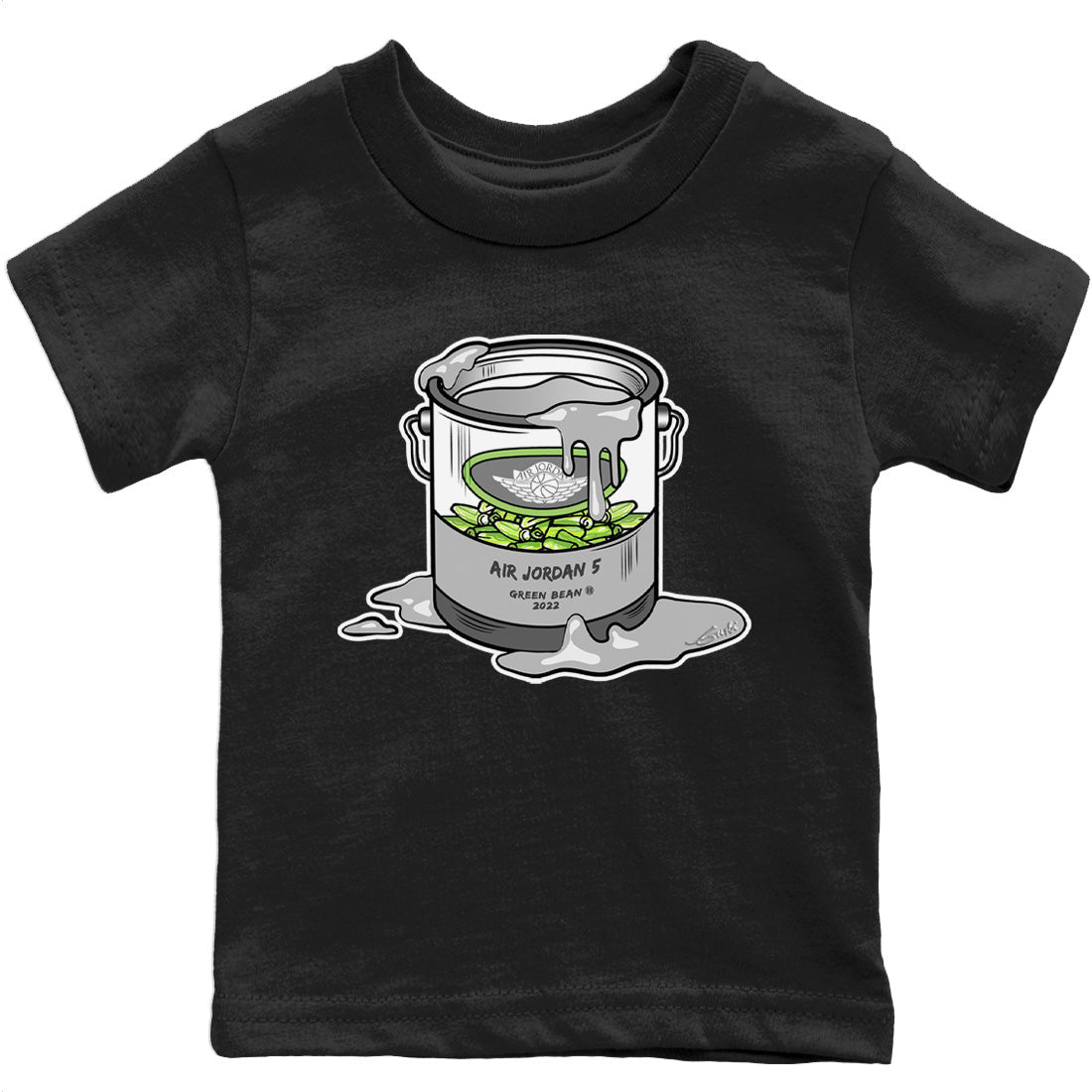 Jordan 5 Green Bean Sneaker Match Tees Bucket Sneaker Tees Jordan 5 Green Bean Sneaker Release Tees Kids Shirts