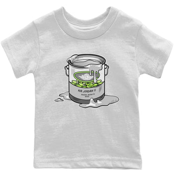 Jordan 5 Green Bean Sneaker Match Tees Bucket Sneaker Tees Jordan 5 Green Bean Sneaker Release Tees Kids Shirts