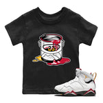 Jordan 7 Cardinal Sneaker Match Tees Bucket Sneaker Tees Jordan 7 Cardinal Sneaker Release Tees Kids Shirts