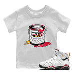 Jordan 7 Cardinal Sneaker Match Tees Bucket Sneaker Tees Jordan 7 Cardinal Sneaker Release Tees Kids Shirts