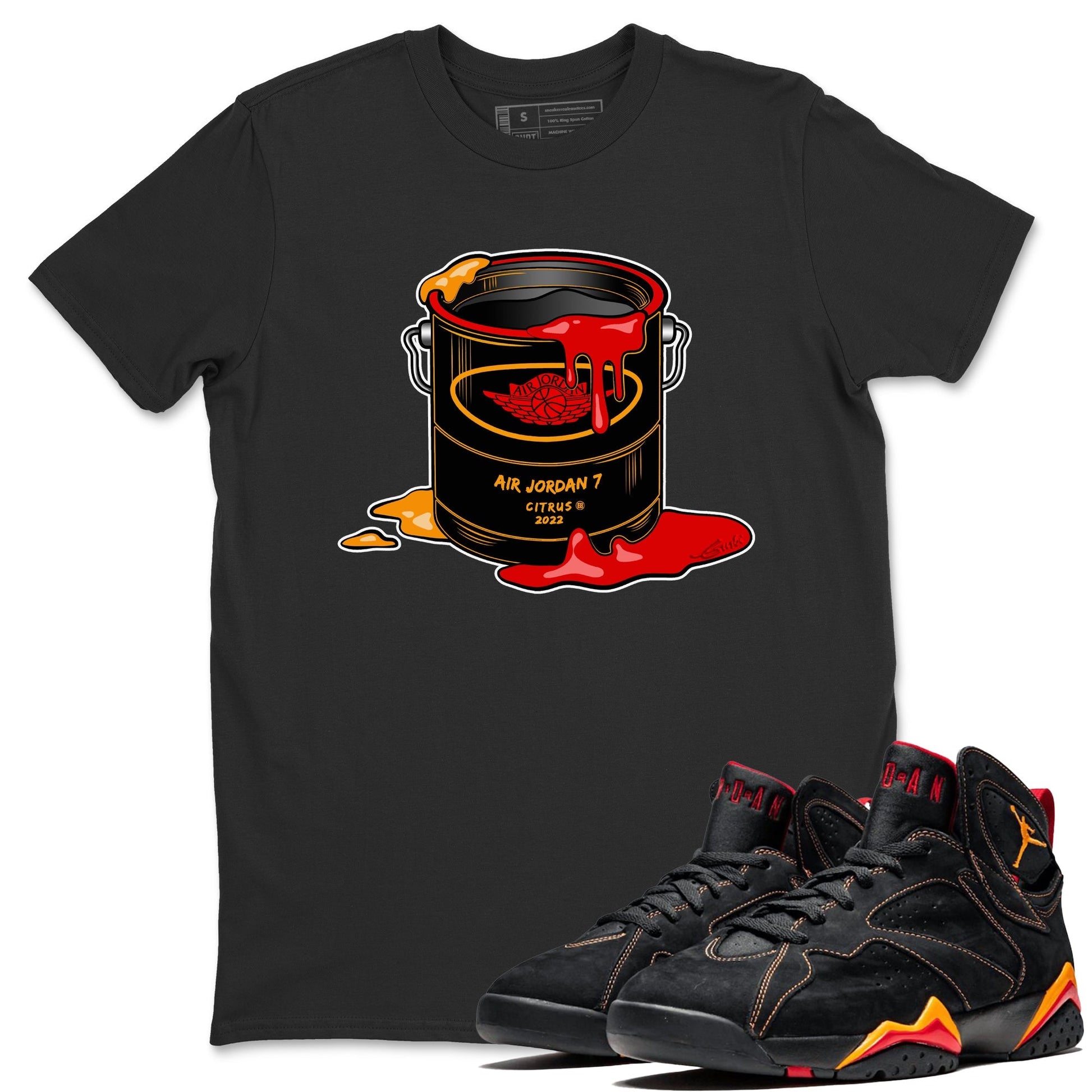 Jordan 7 Citrus Sneaker Match Tees Bucket Sneaker Tees Jordan 7 Citrus Sneaker Release Tees Unisex Shirts