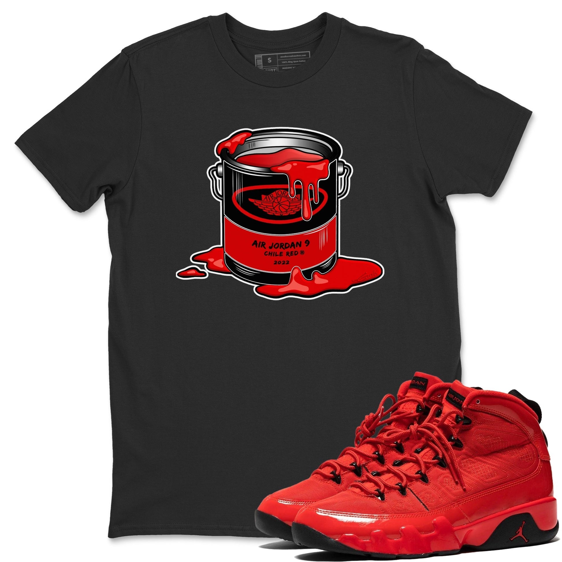 Jordan 9 Chile Red Sneaker Match Tees Bucket Sneaker Tees Jordan 9 Chile Red Sneaker Release Tees Unisex Shirts