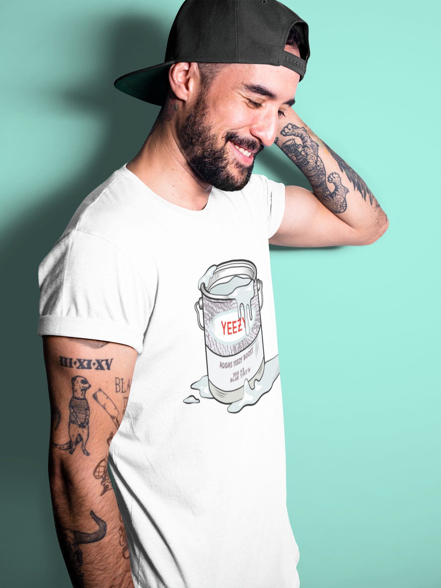Yeezy 350 Blue Tint Sneaker Match Tees Bucket Sneaker Tees Yeezy 350 Blue Tint Sneaker Release Tees Unisex Shirts