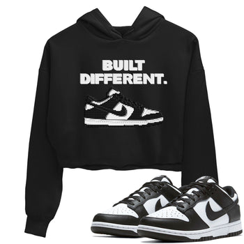 Dunk Low Panda Dunks Black White shirt to match jordans Built Different sneaker tees Dunk Panda SNRT Sneaker Tees Sneaker Matching Cotton Shirt Black 1 crop length shirt