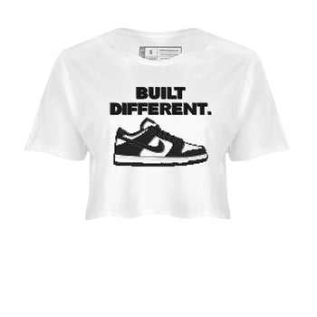 Dunk Low Panda Dunks Black White shirt to match jordans Built Different sneaker tees Dunk Panda SNRT Sneaker Tees Sneaker Matching Cotton Shirt White 2 crop length shirt