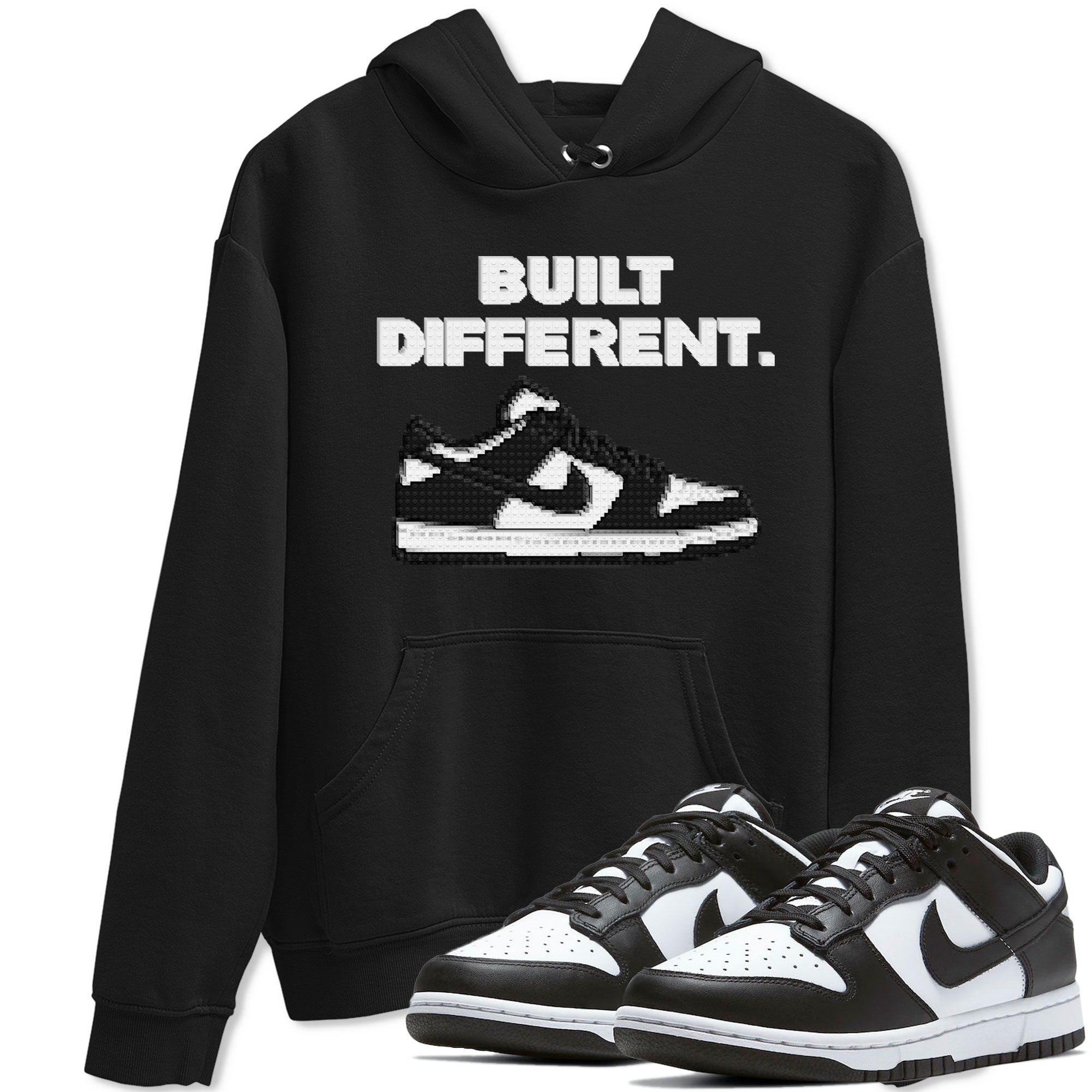 Dunk Low Panda Dunks Black White shirt to match jordans Built Different sneaker tees Dunk Panda SNRT Sneaker Tees Sneaker Matching Cotton Shirt unisex cotton Black 1 crew neck shirt