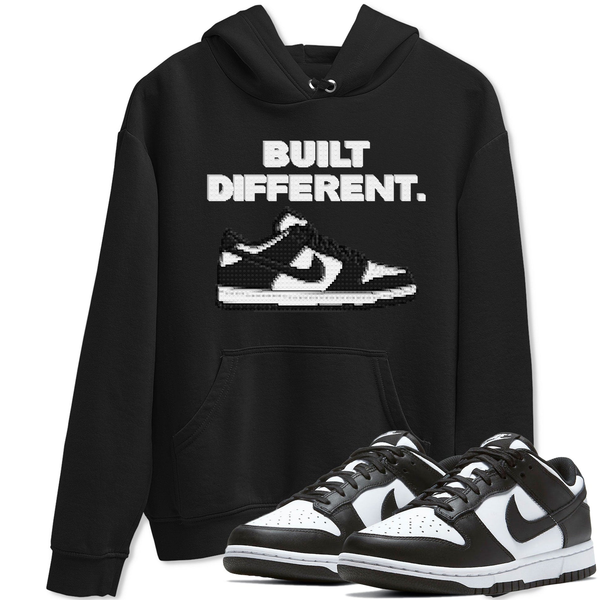 Dunk Low Panda Dunks Black White shirt to match jordans Built Different sneaker tees Dunk Panda SNRT Sneaker Tees Sneaker Matching Cotton Shirt unisex cotton Black 1 crew neck shirt