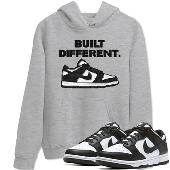 Dunk Low Panda Dunks Black White shirt to match jordans Built Different sneaker tees Dunk Panda SNRT Sneaker Tees Sneaker Matching Cotton Shirt unisex cotton Heather Grey 1 crew neck shirt