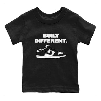 Dunk Low Panda Dunks Black White shirt to match jordans Built Different sneaker tees Dunk Panda SNRT Sneaker Tees Sneaker Matching Cotton Shirt baby toddler Black 2 cotton Shirt
