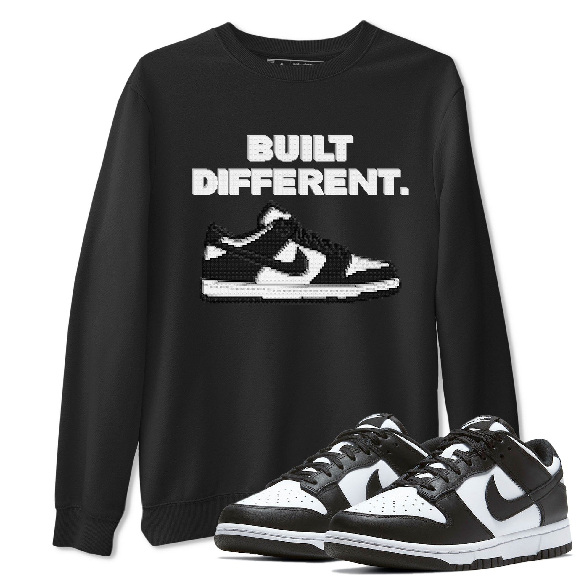Dunk Low Panda Dunks Black White shirt to match jordans Built Different sneaker tees Dunk Panda SNRT Sneaker Tees Sneaker Matching Cotton Shirt unisex cotton Black 1 crew neck shirt