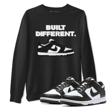 Dunk Low Panda Dunks Black White shirt to match jordans Built Different sneaker tees Dunk Panda SNRT Sneaker Tees Sneaker Matching Cotton Shirt unisex cotton Black 1 crew neck shirt