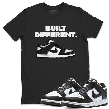 Dunk Low Panda Dunks Black White shirt to match jordans Built Different sneaker tees Dunk Panda SNRT Sneaker Tees Sneaker Matching Cotton Shirt unisex cotton Black 1 crew neck shirt