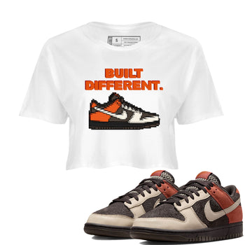 Dunk Red Panda shirt to match jordans Built Different sneaker tees Dunks Red Panda SNRT Sneaker Tees Sneaker Matching Cotton Shirt White 1 crop length shirt