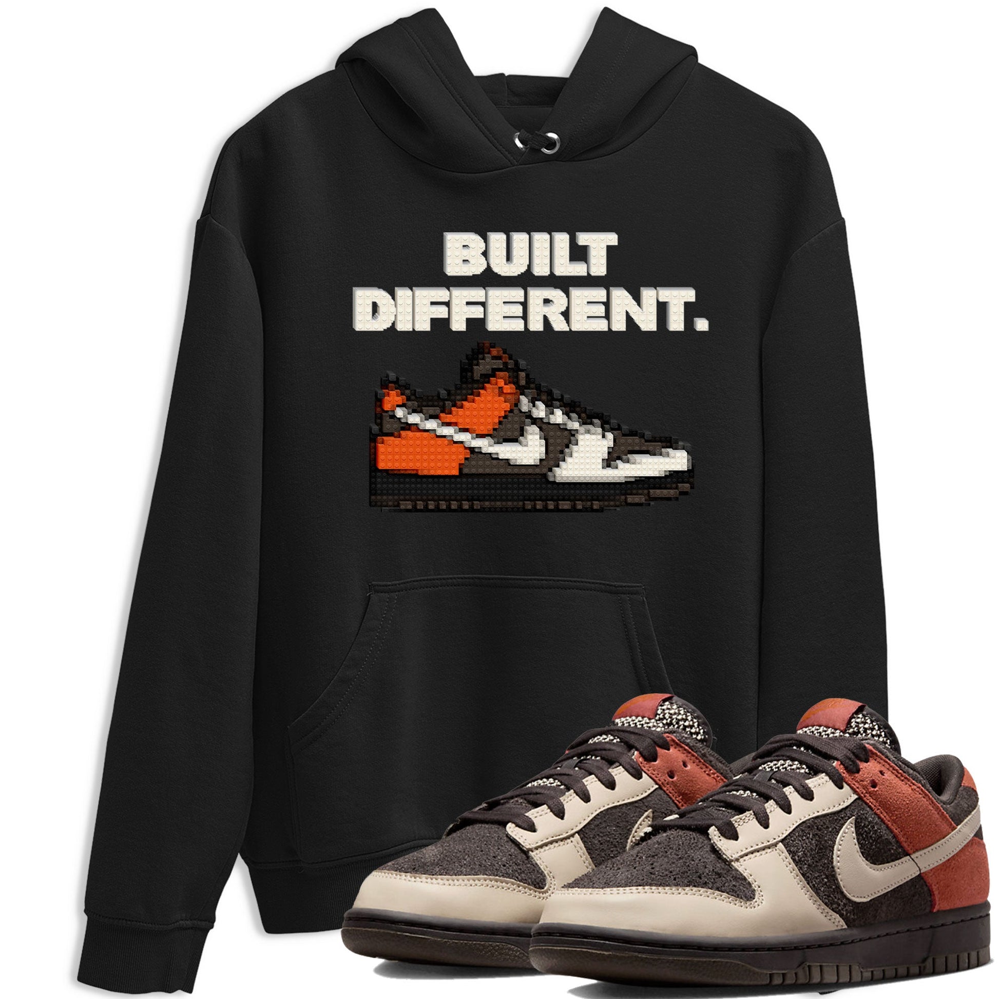 Dunk Red Panda shirt to match jordans Built Different sneaker tees Dunks Red Panda SNRT Sneaker Tees Sneaker Matching Cotton Shirt unisex cotton Black 1 crew neck shirt