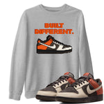 Dunk Red Panda shirt to match jordans Built Different sneaker tees Dunks Red Panda SNRT Sneaker Tees Sneaker Matching Cotton Shirt unisex cotton Heather Grey 1 crew neck shirt