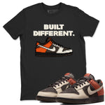 Dunk Red Panda shirt to match jordans Built Different sneaker tees Dunks Red Panda SNRT Sneaker Tees Sneaker Matching Cotton Shirt unisex cotton Black 1 crew neck shirt