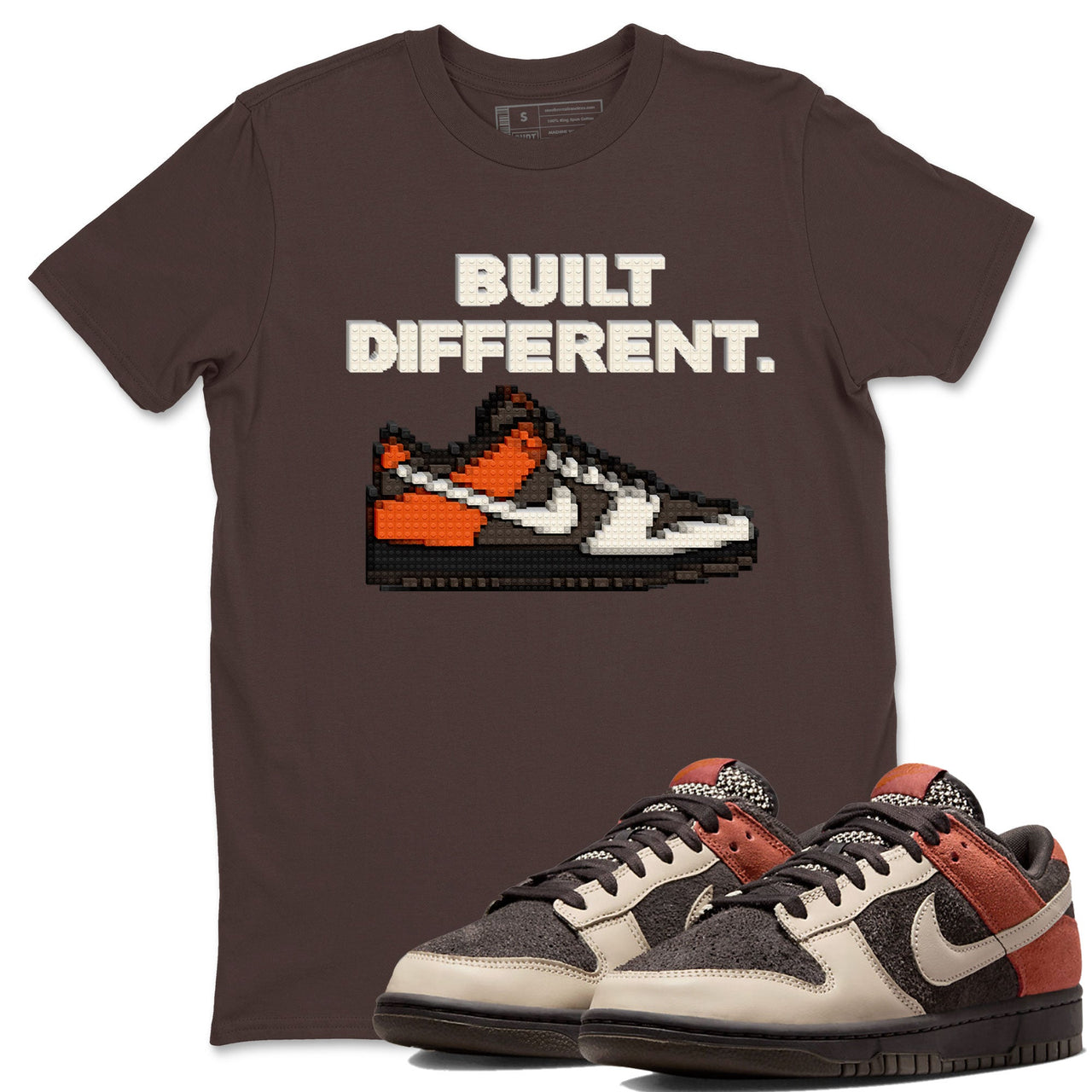 Dunk Red Panda shirt to match jordans Built Different sneaker tees Dunks Red Panda SNRT Sneaker Tees Sneaker Matching Cotton Shirt unisex cotton Natural 1 crew neck shirt
