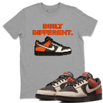 Dunk Red Panda shirt to match jordans Built Different sneaker tees Dunks Red Panda SNRT Sneaker Tees Sneaker Matching Cotton Shirt unisex cotton Heather Grey 1 crew neck shirt