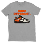 Dunk Red Panda shirt to match jordans Built Different sneaker tees Dunks Red Panda SNRT Sneaker Tees Sneaker Matching Cotton Shirt unisex cotton Heather Grey 2 crew neck shirt